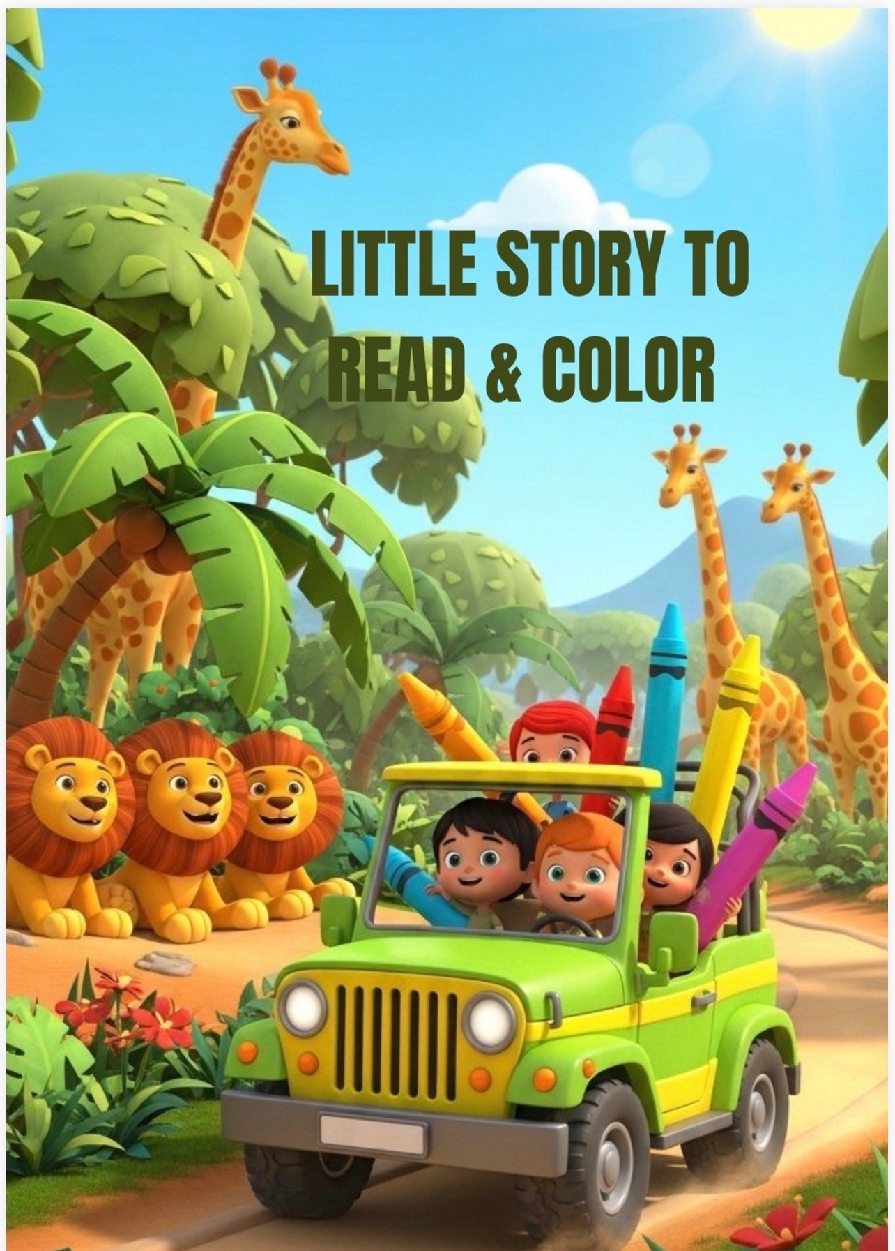 Little story to read and color 