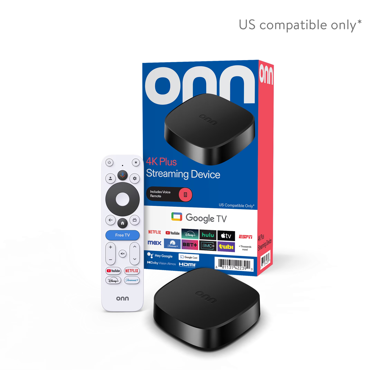 Onn 4K Plus Streaming Device with IPTV Service (over 35K Live Channels & 130K VOD Movies/Shows)